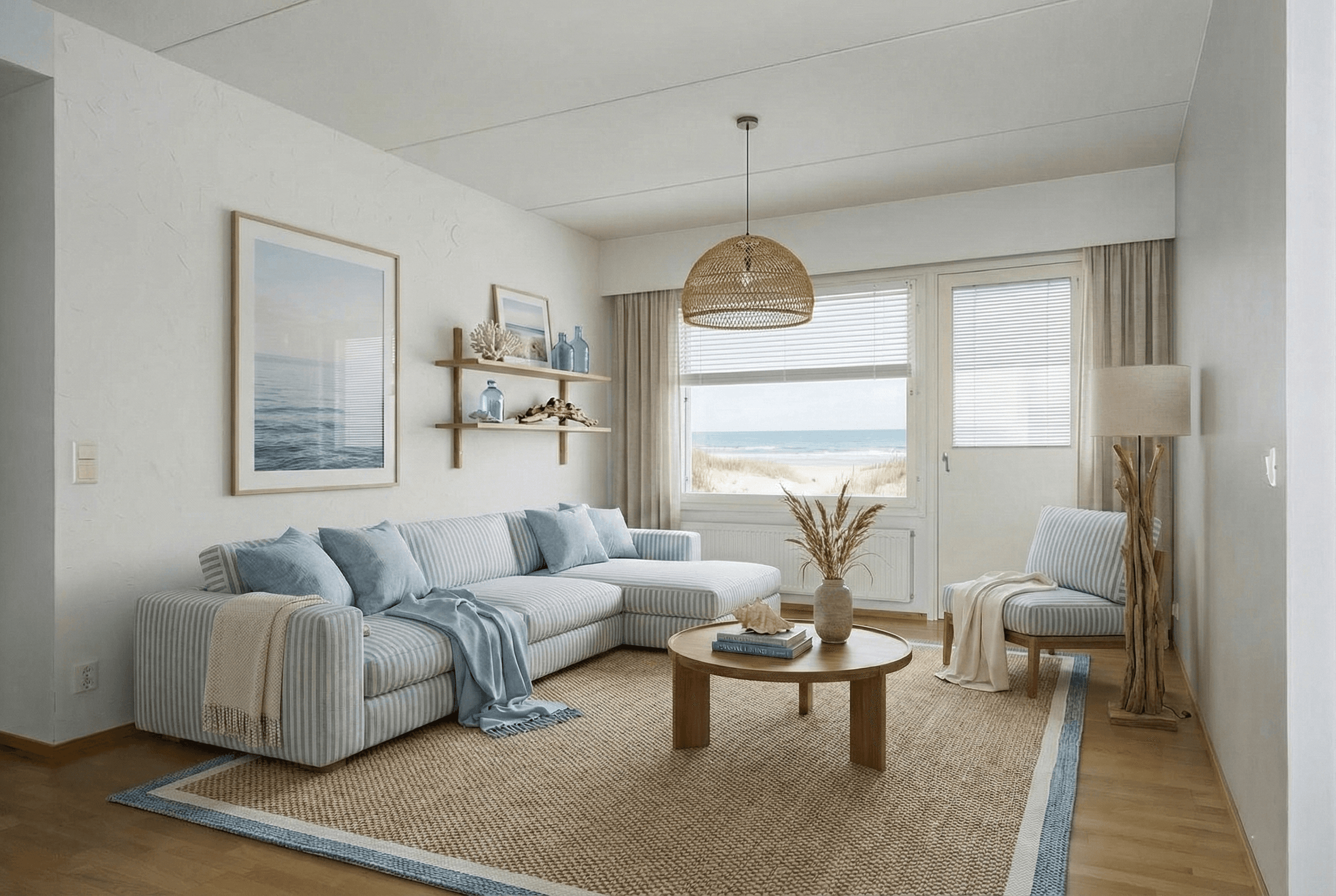 Coastal-sisustus (merenrantahenki) — esimerkkikuva